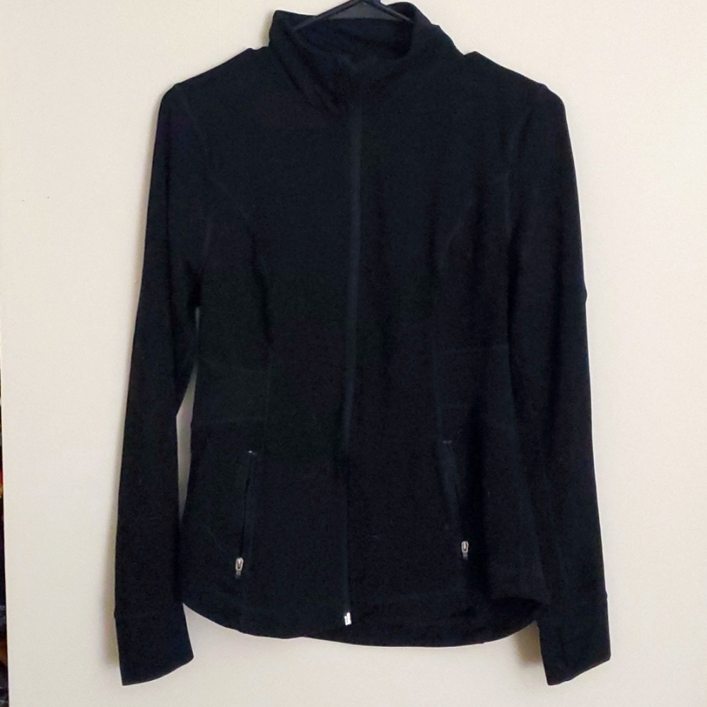 Old Navy black fitted zip athletic jacket - M